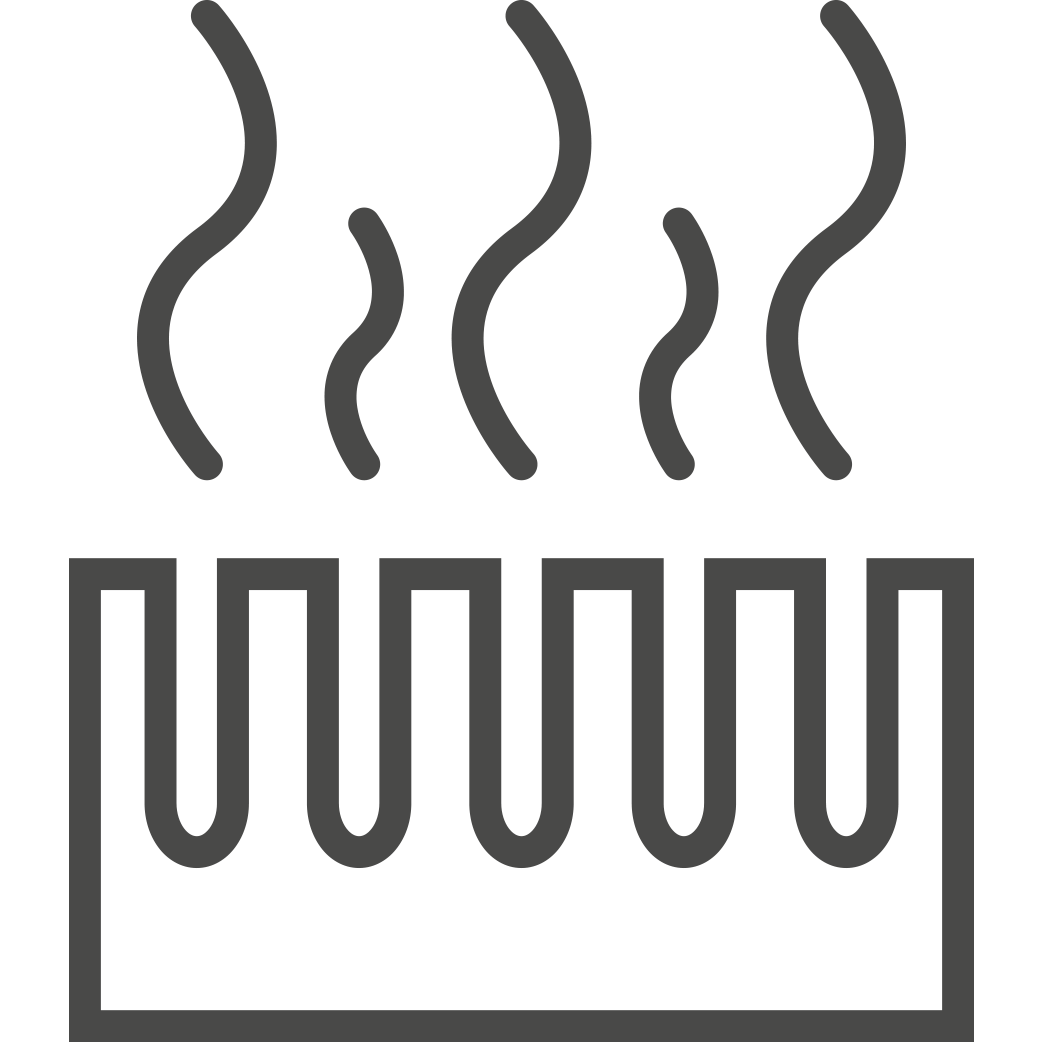 A simple black outline of a shield with a check mark inside, symbolizing security, protection, or verification—much like the reliability offered by a condenseur de climatisation—on a plain white background.